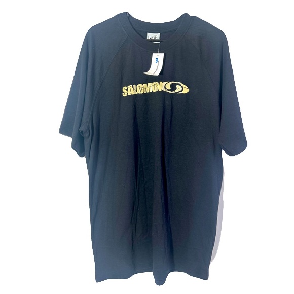 NWT SALOMON SPORTS BLACK T SHIRT SHORT SLEEVES IN SIZE XL - Picture 1 of 5